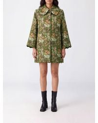 FARM Rio - Floral-Print Single-Breasted Cotton-Blend Knee-Length Coat - Lyst