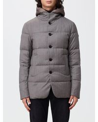 DUNO - Short Quilted Wool Down Jacket With Hood - Lyst