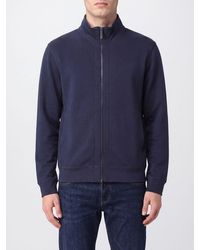 Emporio Armani - High Neck Zip-Up Sweatshirt - Lyst