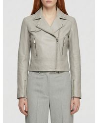 Pinko - Faux Leather Biker Jacket - Lyst
