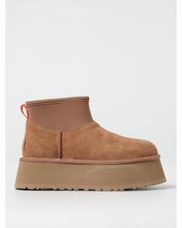 UGG - Classic Mini Dipper Stiefeletten Aus Wildleder Und Neopren - Lyst