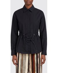 Max Mara - Cotton Shirt With Drawstring - Lyst