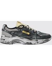 Autry - Hyperway Two-Tone Suede Sneakers With A Worn-Out Effect - Lyst