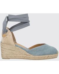 Castañer - Chiara Canvas Espadrilles With Mid Wedge Heel And Ankle Ties - Lyst