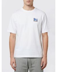 Maison Kitsuné - Maison Kitsun&Eacute Organic Cotton Crew-Neck T-Shirt - Lyst