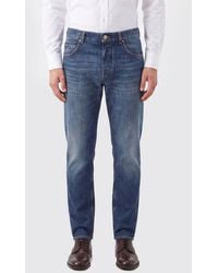 Dolce & Gabbana - Dolce &Amp Gabbana Mid-Rise Straight Regular Fit Cotton Denim Jeans - Lyst