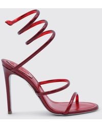 Rene Caovilla - Cleo Laminated Leather Sandals - Lyst