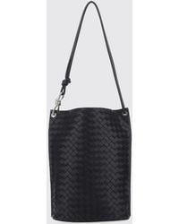 Bottega Veneta - Intrecciato Leather Shoulder Bag With Knot Charm And Tubular Handle - Lyst