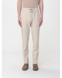 Eleventy - Cotton Blend Trousers With Drawstring - Lyst