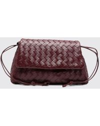 Bottega Veneta - Small Intrecciato Calfskin Shoulder Bag With Knot Detail - Lyst