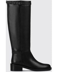 Doucal's - Smooth Calfskin Knee-High Boots With Side Zip - Lyst