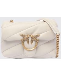 Pinko - Baby Love Bag Puff Mini Quilted Nappa Bag With Love Birds Logo - Lyst