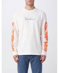 Off-White c/o Virgil Abloh - Long-Sleeved Cotton T-Shirt With Arrow Graphic Print - Lyst