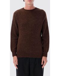Howlin' - Crewneck Wool Blend Jumper With Ribbed Trims - Lyst