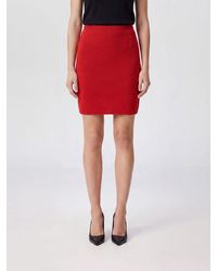 Fabiana Filippi - High-Waisted Virgin Wool Pencil Mini Skirt - Lyst