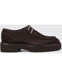 Doucal's - Derby-Schuhe Aus Veloursleder Mit Gezahnter Gummisohle - Lyst