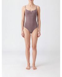 Eres - One-Piece Swimsuit With Teardrop Neckline And Thin Straps - Lyst