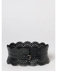 Alaïa - Perforated Smooth Leather Bustier Belt - Lyst
