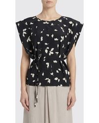 Alysi - Patterned Cotton Top - Lyst