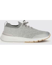 Brunello Cucinelli - Crochet Knit Sneakers - Lyst