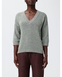 Kangra - Jersey De Cuello En V De Mezcla De Algodón - Lyst
