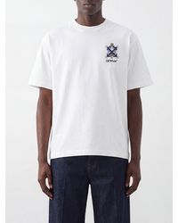 Off-White c/o Virgil Abloh - Jewel Arrow Skate Cotton T-Shirt With Rear Logo - Lyst