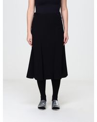 Jil Sander - High-Waisted Virgin Wool A-Line Midi Skirt - Lyst