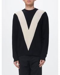 Valentino - Virgin Wool Crew Neck Sweater - Lyst