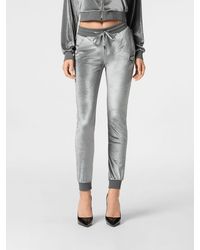Philipp Plein - Slim Fit Chenille Velvet Jogging Pants With Drawstring Waist - Lyst