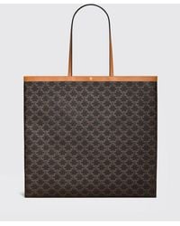 Celine - Bolso Tote De Tejido Triomphe Con Logo - Lyst