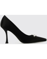 Jimmy Choo - Ryker Satin Pumps With Crystal Pavé And Stiletto Heel - Lyst