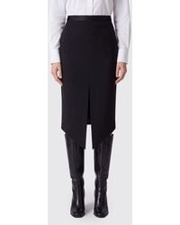 Tom Ford - High-Waisted Virgin Wool Midi Pencil Skirt With Front Slit - Lyst