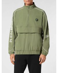 Philipp Plein - Technical Fabric Sweatshirt With High Neck And Half-Zip Closure - Lyst