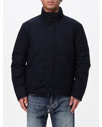 EA7 - Reversible Short Nylon Puffer Jacket With High Neck - Lyst