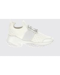 Roger Vivier - Viv' Run Scuba Fabric Slip-On Sneakers With Crystal Buckle - Lyst