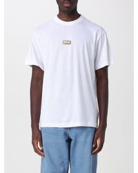 Versace Jeans Couture - Oversize Cotton T-Shirt With Logo - Lyst