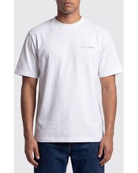 Daily Paper - Cotton Crewneck T-Shirt With Graphic Print And Front Logo - Lyst