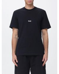 MSGM - Cotton T-Shirt With Logo - Lyst