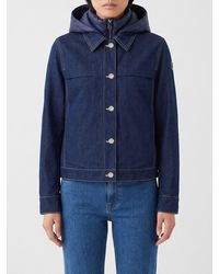 Colmar - Short Cotton-Blend Jacket With A Removable Hood And Classic Collar - Lyst
