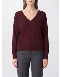 Roberto Collina - Merino Wool And Cashmere V-Neck Jumper With Dropped Shoulders - Lyst