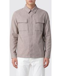 People Of Shibuya - Cotton And Linen Shirt Jacket - Lyst