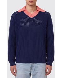 Fendi - Knitted Cotton Polo Shirt - Lyst