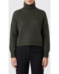 Roberto Collina - Wool Blend Turtleneck Jumper With Dropped Shoulders - Lyst