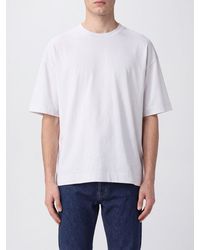 Dries Van Noten - Relaxed Fit Cotton T-Shirt With Crewneck And Dropped Shoulders - Lyst