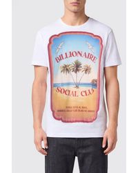 Billionaire - Cotton T-Shirt With Graphic Print And Hexagon Logo - Lyst