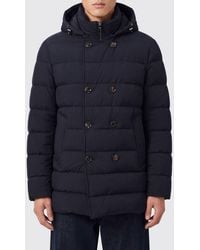 Moorer - Double-Breasted Quilted Down Jacket With High Collar And Hood - Lyst