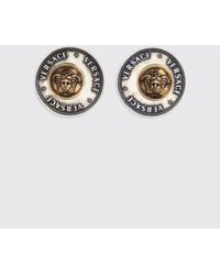 Versace - Boucles D'Oreilles Puces Medusa En Laiton Doré - Lyst