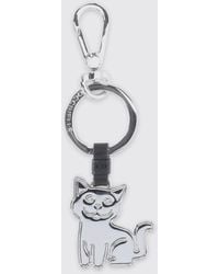 Coccinelle - Basic Metal Nickel Keychain - Lyst