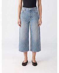 Jeanerica - Vaqueros Cropped De Pernera Ancha En De Algodón Orgánico - Lyst