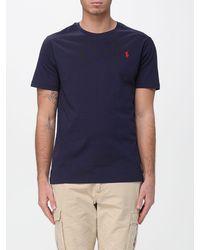 Polo Ralph Lauren - Cotton T-Shirt With Pony Logo - Lyst